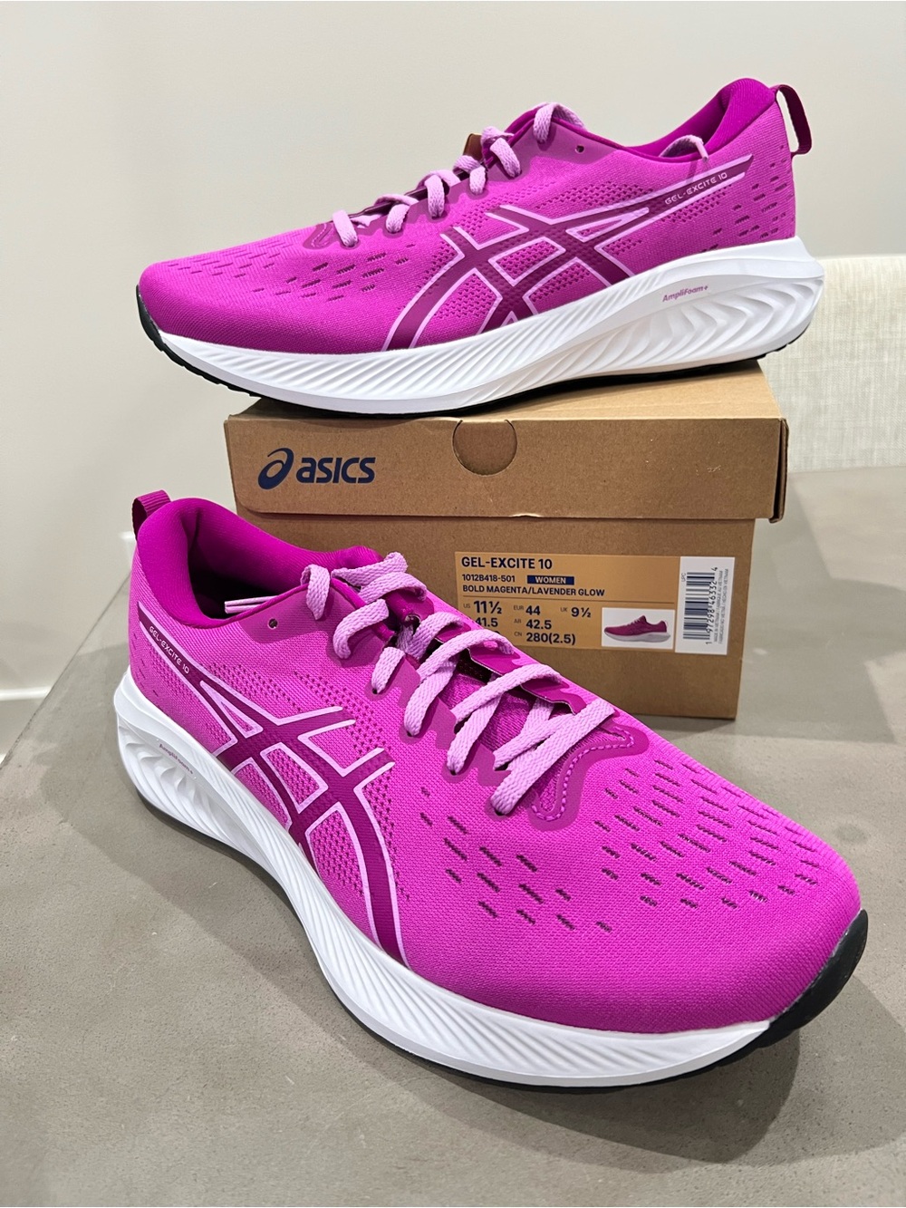 NIB ASICS GEL-Excite 10 Women’s Running Shoes Pink Size 11.5